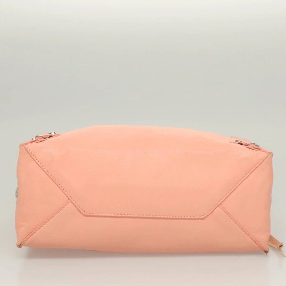 BALENCIAGA The Paper A6 Hand Bag Leather 2way Pink Silver - Picture 6 of 15